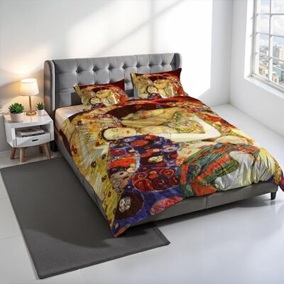 Italian Bed Linen Zestaw poszewek na kołdrę z nadrukiem cyfrowym SNS AUTOR, 100% bawełna, wyprodukowano we Włoszech, podwójny zestaw poszewek na kołdrę 250 x 200 cm + 2 poszewki na poduszki 50 x 80 cm SD58 Italian Bed Linen Zestaw poszewek na kołdrę z nadrukiem cyfrowym SNS AUTOR, 100% bawełna, wyprodukowano we Włoszech, podwójny zestaw poszewek na kołdrę 250 x 200 cm + 2 poszewki na poduszki 50 x 80 cm SD58