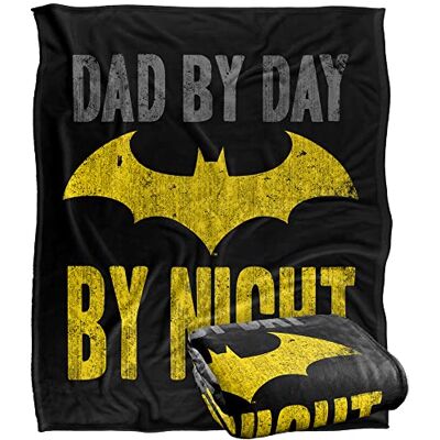 LOGOVISION BATMAN LOGO Silky Touch super miękki koc narzuta, 152 x 127 cm LOGOVISION BATMAN LOGO Silky Touch super miękki koc narzuta, 152 x 127 cm