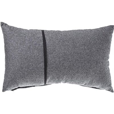 Homemaison poduszka efekt flaneli, poliester, antracyt, 50 x 30 cm Homemaison poduszka efekt flaneli, poliester, antracyt, 50 x 30 cm
