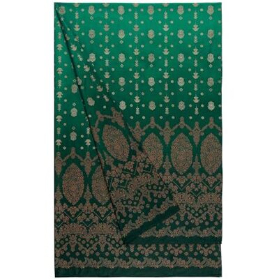 Bassetti Gold Decor Foulard ze 100% bawełny w kolorze szmaragdowej zieleni V1, wymiary: 270 x 270 cm 933335 Bassetti Gold Decor Foulard ze 100% bawełny w kolorze szmaragdowej zieleni V1, wymiary: 270 x 270 cm 933335