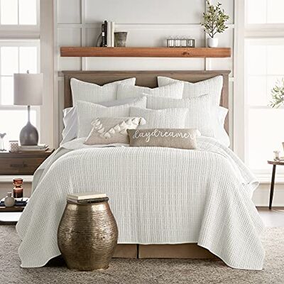Levtex Home Mills Waffle zestaw pościeli King Size bawełna waflowa kołdra 270 x 234 cm poszewka na poduszkę 90 x 50 cm kremowy Levtex Home Mills Waffle zestaw pościeli King Size bawełna waflowa kołdra 270 x 234 cm poszewka na poduszkę 90 x 50 cm kremowy