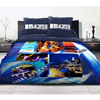 HOME LINGE PASSION Home Passion 54195 3-częściowy zestaw pościeli 57 nici kwadratowych Bawełna Ibiza Niebieski 220 x 240 cm HOME LINGE PASSION Home Passion 54195 3-częściowy zestaw pościeli 57 nici kwadratowych Bawełna Ibiza Niebieski 220 x 240 cm