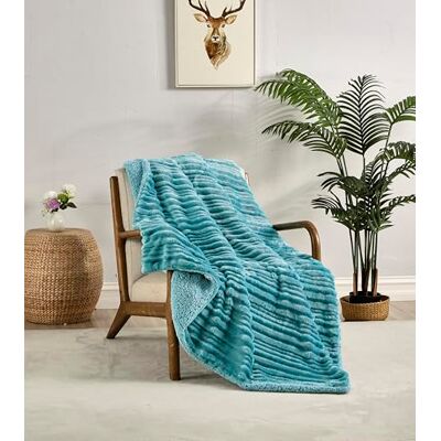 Miracle Home . Dwustronny koc z mikrofibry cyrkon aksamitna flanela i szerpa 280GSM-180GSM, miękki, ciepły i lekki, można prać w pralce, 220X240, zielony Miracle Home . Dwustronny koc z mikrofibry cyrkon aksamitna flanela i szerpa 280GSM-180GSM, miękki, ciepły i lekki, można prać w pralce, 220X240, zielony