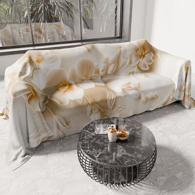 PETTI Artigiani Italiani Pokrowiec na sofę, narzuta na sofę, 500 x 270 cm, kwiatowy wzór 06 10, zmywalny pokrowiec na łóżko, narzuta na łóżko i nakrycie stołu PETTI Artigiani Italiani Pokrowiec na sofę, narzuta na sofę, 500 x 270 cm, kwiatowy wzór 06 10, zmywalny pokrowiec na łóżko, narzuta na łóżko i nakrycie stołu