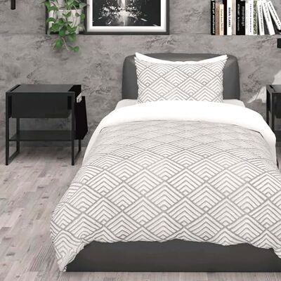 Soleil d'ocre Intemporel Ponadczasowy Komplet Pościeli 3D z Mikrofibry 140 x 200 cm Laya w Kolorze Szarym Soleil d'ocre Intemporel Ponadczasowy Komplet Pościeli 3D z Mikrofibry 140 x 200 cm Laya w Kolorze Szarym