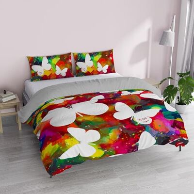 Italian Bed Linen Poszewka na kołdrę 100% bawełna, druk cyfrowy KI-OSA, KIO-638, Dwuosobowy Italian Bed Linen Poszewka na kołdrę 100% bawełna, druk cyfrowy KI-OSA, KIO-638, Dwuosobowy