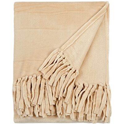 Eurofirany KOC/FLAVIA, mikrofibra, beżowy, 170 x 210 x 1 cm Eurofirany KOC/FLAVIA, mikrofibra, beżowy, 170 x 210 x 1 cm