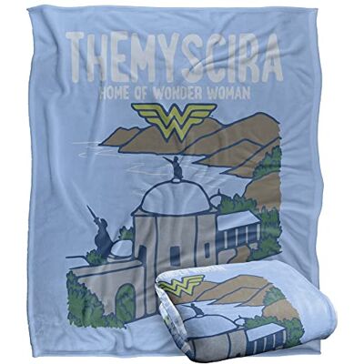 LOGOVISION WONDER WOMAN Silky Touch super miękki koc narzuta, 152 x 127 cm LOGOVISION WONDER WOMAN Silky Touch super miękki koc narzuta, 152 x 127 cm