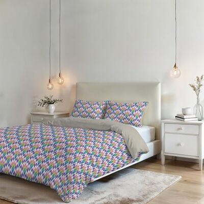 Italian Bed Linen FANTASY Parure Kołdra Mikrofibra, Zig Zag, Dwuosobowy Italian Bed Linen FANTASY Parure Kołdra Mikrofibra, Zig Zag, Dwuosobowy
