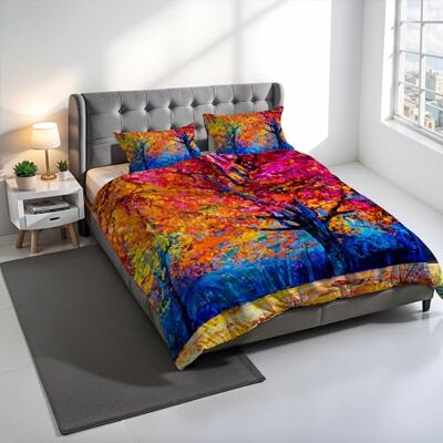 Italian Bed Linen Zestaw poszewek na kołdrę z nadrukiem cyfrowym SNS AUTOR, 100% bawełna, wyprodukowano we Włoszech, podwójny zestaw poszewek na kołdrę 250 x 200 cm + 2 poszewki na poduszki 50 x 80 cm SD47 Italian Bed Linen Zestaw poszewek na kołdrę z nadrukiem cyfrowym SNS AUTOR, 100% bawełna, wyprodukowano we Włoszech, podwójny zestaw poszewek na kołdrę 250 x 200 cm + 2 poszewki na poduszki 50 x 80 cm SD47