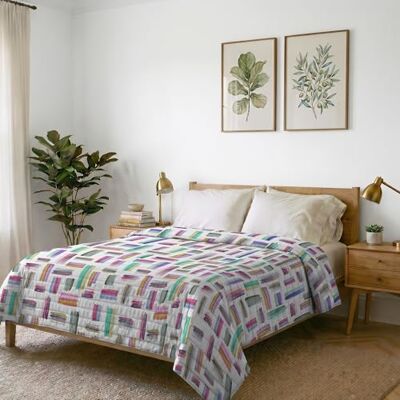 Italian Bed Linen Kołdra letnia z nadrukiem FANTASY, Multicolor, 260x270cm Italian Bed Linen Kołdra letnia z nadrukiem FANTASY, Multicolor, 260x270cm