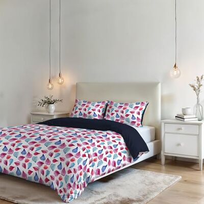 Italian Bed Linen Parure Fantasy Kołdra Okładka 100% Mikrofibra, Płatki, Podwójne Italian Bed Linen Parure Fantasy Kołdra Okładka 100% Mikrofibra, Płatki, Podwójne