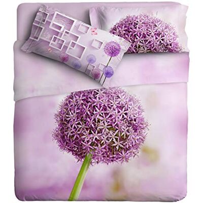 Ipersan Alium komplet pościeli, druk fotograficzny Fine-Art, Organic Cotton Glicine, łóżko podwójne Ipersan Alium komplet pościeli, druk fotograficzny Fine-Art, Organic Cotton Glicine, łóżko podwójne