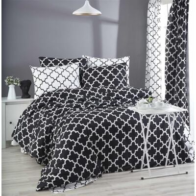 Nuit Des Rêves Premium Ranforce Double zestaw poszewek na kołdrę, 200 x 200 cm, 100% bawełna, czarno-białe, 2 poszewki na poduszki 80 x 80 cm, nadają się do prania w pralce, eleganckie wzornictwo Nuit Des Rêves Premium Ranforce Double zestaw poszewek na kołdrę, 200 x 200 cm, 100% bawełna, czarno-białe, 2 poszewki na poduszki 80 x 80 cm, nadają się do prania w pralce, eleganckie wzornictwo