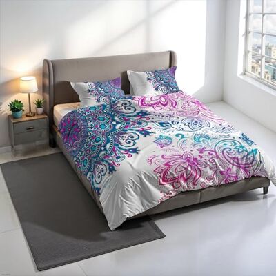Italian Bed Linen Zestaw poszewek na kołdrę KIOSA z nadrukiem cyfrowym, 100% bawełna, wyprodukowano we Włoszech, zestaw poszewek na kołdrę 250 x 200 cm + 2 poszewki na poduszki 50 x 80 cm KIO601 Italian Bed Linen Zestaw poszewek na kołdrę KIOSA z nadrukiem cyfrowym, 100% bawełna, wyprodukowano we Włoszech, zestaw poszewek na kołdrę 250 x 200 cm + 2 poszewki na poduszki 50 x 80 cm KIO601