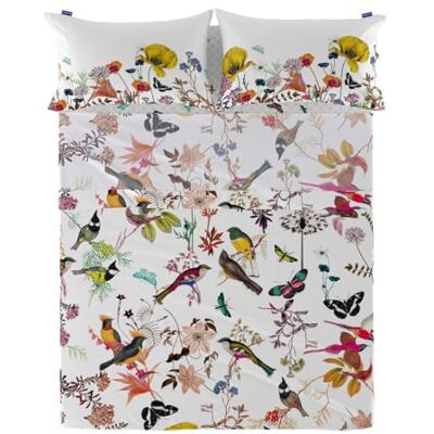 Happy Friday HappyFriday Prześcieradło Blat Birds of Paradise Wielobarwny 180 x 270 cm Happy Friday HappyFriday Prześcieradło Blat Birds of Paradise Wielobarwny 180 x 270 cm