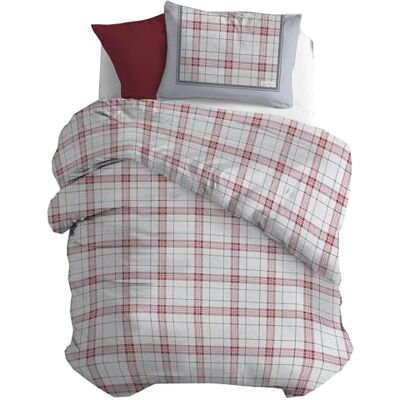 PENSIERI DELICATI Parure Pojedyncza flanelowa poszewka na kołdrę 100% bawełna, worek 155X200 CM i poszewka 52X82 CM, Made in Italy, Pokrowiec na kołdrę można prać w pralce 40°, Fantazyjny Jeleń PENSIERI DELICATI Parure Pojedyncza flanelowa poszewka na kołdrę 100% bawełna, worek 155X200 CM i poszewka 52X82 CM, Made in Italy, Pokrowiec na kołdrę można prać w pralce 40°, Fantazyjny Jeleń