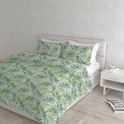Italian Bed Linen DAFNE Zestaw poszewek na kołdrę z nadrukiem, mikrofibra, Honolulu, podwójna Italian Bed Linen DAFNE Zestaw poszewek na kołdrę z nadrukiem, mikrofibra, Honolulu, podwójna