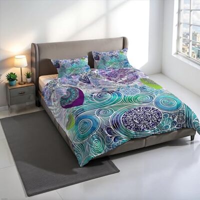 Italian Bed Linen Zestaw poszewek na kołdrę KIOSA z nadrukiem cyfrowym, 100% bawełna, wyprodukowano we Włoszech, zestaw poszewek na kołdrę 250 x 200 cm + 2 poszewki na poduszki 50 x 80 cm KIO661 Italian Bed Linen Zestaw poszewek na kołdrę KIOSA z nadrukiem cyfrowym, 100% bawełna, wyprodukowano we Włoszech, zestaw poszewek na kołdrę 250 x 200 cm + 2 poszewki na poduszki 50 x 80 cm KIO661