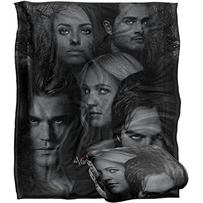LOGOVISION VAMPIRE DIARIES Silky Touch super miękki koc narzuta, 152 x 127 cm LOGOVISION VAMPIRE DIARIES Silky Touch super miękki koc narzuta, 152 x 127 cm