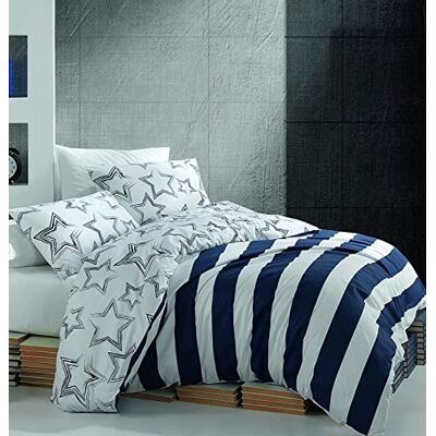 Bonateks , pojedyncza poszewka na kołdrę 100% bawełna, poszewka na kołdrę: 160x220 cm, prześcieradło z gumką: 160x240 cm, poszewka na poduszkę: 50x70 cm (1 sztuka) Bonateks , pojedyncza poszewka na kołdrę 100% bawełna, poszewka na kołdrę: 160x220 cm, prześcieradło z gumką: 160x240 cm, poszewka na poduszkę: 50x70 cm (1 sztuka)
