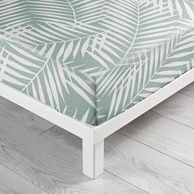 Douceur d'Intérieur , Prześcieradło z gumką (140 x 190 cm) Botania Szałwia, 100% Bawełna Douceur d'Intérieur , Prześcieradło z gumką (140 x 190 cm) Botania Szałwia, 100% Bawełna