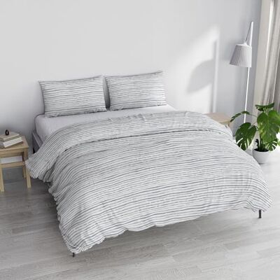 Italian Bed Linen PRINTED COLORS Parure Poszewka na kołdrę wyprodukowana we Włoszech, STRAITS SZARY, Dwuosobowy Italian Bed Linen PRINTED COLORS Parure Poszewka na kołdrę wyprodukowana we Włoszech, STRAITS SZARY, Dwuosobowy