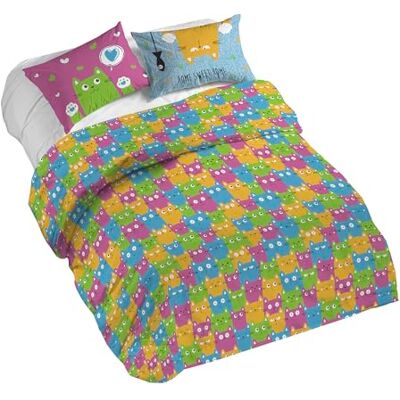 PENSIERI DELICATI Komplet pościeli z podwójnym łóżkiem, 100% bawełna, komplet pościeli 250 x 200 cm i 2 poszewki na poduszki 52 x 82 cm, wyprodukowano we Włoszech, poszewka na kołdrę można prać w PENSIERI DELICATI Komplet pościeli z podwójnym łóżkiem, 100% bawełna, komplet pościeli 250 x 200 cm i 2 poszewki na poduszki 52 x 82 cm, wyprodukowano we Włoszech, poszewka na kołdrę można prać w