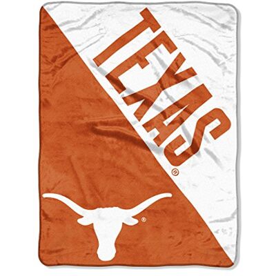 Northwest The Company Texas Longhorns "Halftone" Micro Raschel narzuta, 117 cm x 152 cm, pomarańczowy Northwest The Company Texas Longhorns "Halftone" Micro Raschel narzuta, 117 cm x 152 cm, pomarańczowy