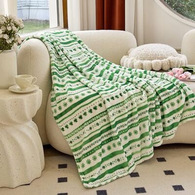 Elegant Comfort Elegancki komfort luksusowy aksamit super miękki szczęśliwy zielony koniczyna koniczyna irlandzki koc z polaru z nadrukiem dekoracja tematyczna na Dzień Świętego Patryka puszyste ciepłe i przytulne Elegant Comfort Elegancki komfort luksusowy aksamit super miękki szczęśliwy zielony koniczyna koniczyna irlandzki koc z polaru z nadrukiem dekoracja tematyczna na Dzień Świętego Patryka puszyste ciepłe i przytulne