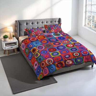 Italian Bed Linen Zestaw poszewek na kołdrę z nadrukiem cyfrowym SNS AUTOR, 100% bawełna, wyprodukowano we Włoszech, podwójny zestaw poszewek na kołdrę 250 x 200 cm + 2 poszewki na poduszki 50 x 80 cm SD64 Italian Bed Linen Zestaw poszewek na kołdrę z nadrukiem cyfrowym SNS AUTOR, 100% bawełna, wyprodukowano we Włoszech, podwójny zestaw poszewek na kołdrę 250 x 200 cm + 2 poszewki na poduszki 50 x 80 cm SD64