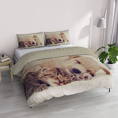 Italian Bed Linen "GOODNIGHT" Parure Cyfrowy Druk, Mikrofibra, Liliowy, Dwuosobowy Italian Bed Linen "GOODNIGHT" Parure Cyfrowy Druk, Mikrofibra, Liliowy, Dwuosobowy