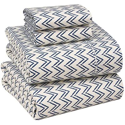 Ruvanti 100% Cotton King Size Sheets Set, 4 Pieces, Soft & Breathable Percale Weave Bedding, Deep Pocket 16", Hotel Standard, Crisp Cool Feel, Durable, Perfect Floral Bed Sheet, Chevron Ruvanti 100% Cotton King Size Sheets Set, 4 Pieces, Soft & Breathable Percale Weave Bedding, Deep Pocket 16", Hotel Standard, Crisp Cool Feel, Durable, Perfect Floral Bed Sheet, Chevron