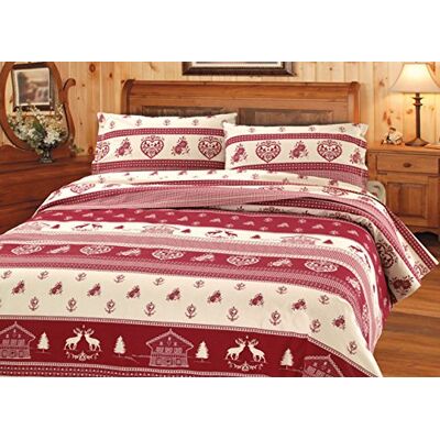 BIANCHERIAWEB Kołdra Pokrywa Pojedyncze 155x200 cm, Fantazyjne Tyrol, Parure Kołdra Pokrywa 100% Bawełna, Made in Italy, Kompletne łóżko 1 kwadrat z Torba na kołdrę i 1 poszewka BIANCHERIAWEB Kołdra Pokrywa Pojedyncze 155x200 cm, Fantazyjne Tyrol, Parure Kołdra Pokrywa 100% Bawełna, Made in Italy, Kompletne łóżko 1 kwadrat z Torba na kołdrę i 1 poszewka