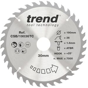 Trend CraftPro TCT Bezprzewodowa Cienka Kerf Tarczka - Drewno Trend CraftPro TCT Bezprzewodowa Cienka Kerf Tarczka - Drewno