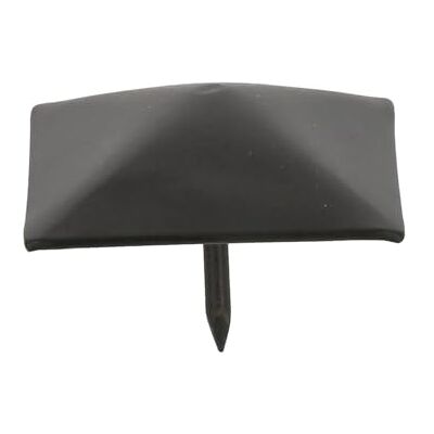 Amig 10 ozdobnych gwoździ do kucia Ø 40 mm Kształt piramidalny Idealny do dekoracji szafek, stołów lub drzwi w stylu rustykalnym Czarna stal Amig 10 ozdobnych gwoździ do kucia Ø 40 mm Kształt piramidalny Idealny do dekoracji szafek, stołów lub drzwi w stylu rustykalnym Czarna stal