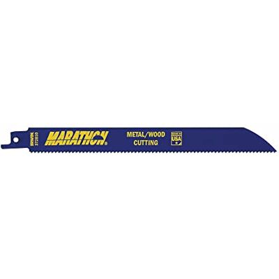 IRWIN Brzeszczoty do piły szablastej, cięcie drewna/metalu, 20 cm, 10 TPI, 25 sztuk (372810B), niebieskie IRWIN Brzeszczoty do piły szablastej, cięcie drewna/metalu, 20 cm, 10 TPI, 25 sztuk (372810B), niebieskie