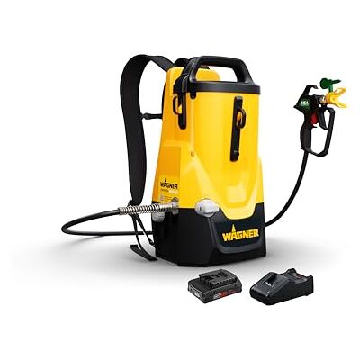 Wagner Akumulatorowy pistolet malarski Control Pro 300 Move 18V Kit Swoboda i elastyczność: wygodny jako plecak, stacjonarny na podłodze lub mobilny w dłoni *w tym bateria i ładowarka* Wagner Akumulatorowy pistolet malarski Control Pro 300 Move 18V Kit Swoboda i elastyczność: wygodny jako plecak, stacjonarny na podłodze lub mobilny w dłoni *w tym bateria i ładowarka*