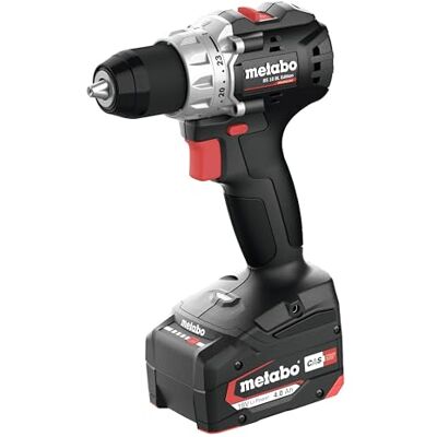 Metabo Wiertarka akumulatorowa BS 18 BL Edition 18 V, CAS, moment obrotowy 60 Nm, średnica wiercenia 36 mm, bezszczotkowa, kompaktowa i wydajna, do precyzyjnego wiercenia i wkręcania, z akumulatorem Metabo Wiertarka akumulatorowa BS 18 BL Edition 18 V, CAS, moment obrotowy 60 Nm, średnica wiercenia 36 mm, bezszczotkowa, kompaktowa i wydajna, do precyzyjnego wiercenia i wkręcania, z akumulatorem
