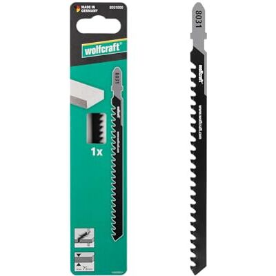 wolfcraft 1 brzeszczot do wyrzynarki ostrze zębate TC z trzpieniem T specjalnie zaprojektowane do betonu komórkowego głębokość cięcia 75 mm 8031000 wolfcraft 1 brzeszczot do wyrzynarki ostrze zębate TC z trzpieniem T specjalnie zaprojektowane do betonu komórkowego głębokość cięcia 75 mm 8031000