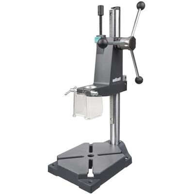wolfcraft Stojak wiertarski PRO – wytrzymałe rozwiązanie do kontrolowanego, ograniczonego głębokości wiercenia – idealny do prac seryjnych – wysięg 130 mm i skok 80 mm – 5029000 wolfcraft Stojak wiertarski PRO – wytrzymałe rozwiązanie do kontrolowanego, ograniczonego głębokości wiercenia – idealny do prac seryjnych – wysięg 130 mm i skok 80 mm – 5029000