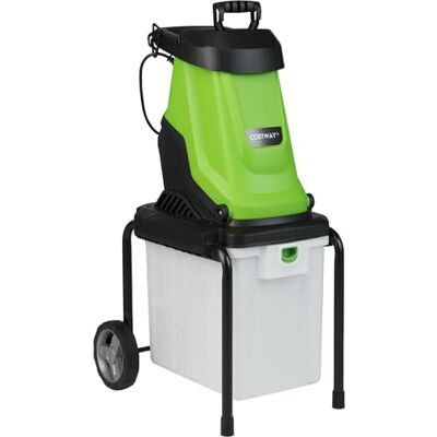 FANTASK Elektryczna rozdrabniarka ogrodowa, 2800 W-56 x 44 x 94 cm, rozdrabniacz ogrodowy z kółkami, pojemnik na trawnik 50 l, grubość cięcia 45 mm, przewodowa, elektryczna rozdrabniarka walcowa do FANTASK Elektryczna rozdrabniarka ogrodowa, 2800 W-56 x 44 x 94 cm, rozdrabniacz ogrodowy z kółkami, pojemnik na trawnik 50 l, grubość cięcia 45 mm, przewodowa, elektryczna rozdrabniarka walcowa do