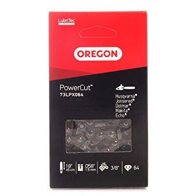 Oregon 73LP-64E łańcuch do piły VM Super 70 3/8' 1,5 mm Dłuto pełne, zapasowy łańcuch do piły Dolmar, Husqvarna i wielu innych Oregon 73LP-64E łańcuch do piły VM Super 70 3/8' 1,5 mm Dłuto pełne, zapasowy łańcuch do piły Dolmar, Husqvarna i wielu innych