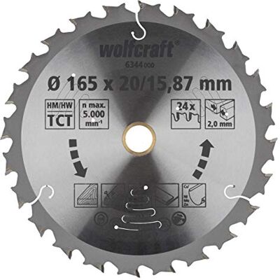 wolfcraft 6344000 brzeszczot do piły ręcznej akumulatorowej seria liliowa ø165 x 20/15,87 wolfcraft 6344000 brzeszczot do piły ręcznej akumulatorowej seria liliowa ø165 x 20/15,87