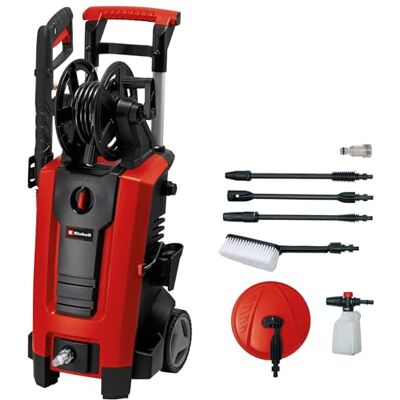 Einhell Myjka wysokociśnieniowa TE-HP 140 (1900W, 140 bar, maks. 420 L/h, system modułowy szybkozłączka, w tym wąż wysokociśnieniowy, pistolet, lance, różne dysze, zbiornik natryskowy) Einhell Myjka wysokociśnieniowa TE-HP 140 (1900W, 140 bar, maks. 420 L/h, system modułowy szybkozłączka, w tym wąż wysokociśnieniowy, pistolet, lance, różne dysze, zbiornik natryskowy)
