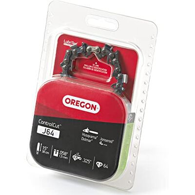 Oregon J64 ControlCut 38 cm łańcuch do piły łańcuchowej, pasuje do Husqvarna, Dolmar, Jonsered Oregon J64 ControlCut 38 cm łańcuch do piły łańcuchowej, pasuje do Husqvarna, Dolmar, Jonsered
