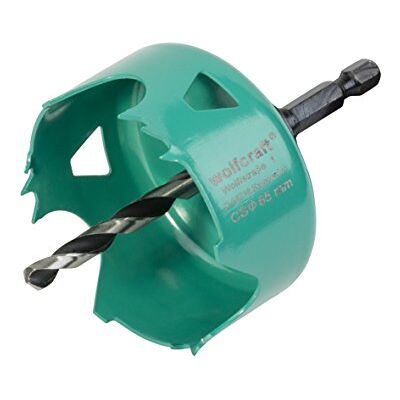 wolfcraft Otwornica ze stali węglowej Ø 65 mm I 5967000 I do instalacji elektrycznych i hydraulicznych w drewnie i materiałach gipsowo-kartonowych wolfcraft Otwornica ze stali węglowej Ø 65 mm I 5967000 I do instalacji elektrycznych i hydraulicznych w drewnie i materiałach gipsowo-kartonowych
