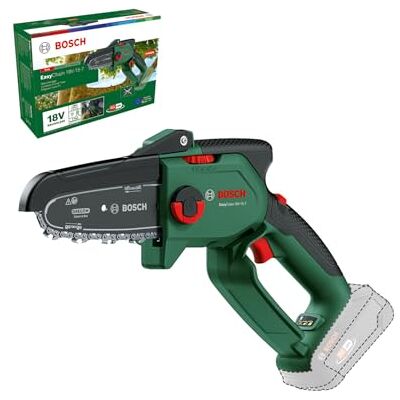 Bosch Mini piła łańcuchowa EasyChain 18V-15-7, do cięcia drewna, system 18V, prędkość łańcucha: 6,95 m/s, bez akumulatora Bosch Mini piła łańcuchowa EasyChain 18V-15-7, do cięcia drewna, system 18V, prędkość łańcucha: 6,95 m/s, bez akumulatora
