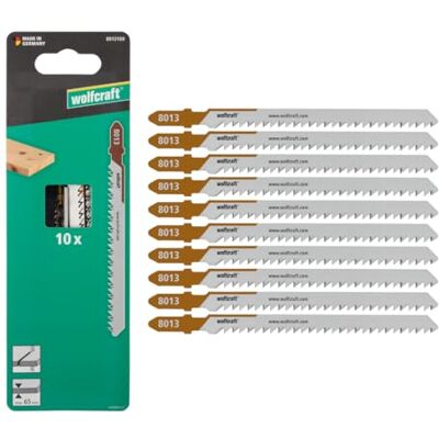 wolfcraft 1 brzeszczot do wyrzynarki, precyzyjne cięcie – ostrze HCS z trzonkiem T – idealny do miękkiego drewna i MDF – głębokość cięcia 65 mm – 8013100 wolfcraft 1 brzeszczot do wyrzynarki, precyzyjne cięcie – ostrze HCS z trzonkiem T – idealny do miękkiego drewna i MDF – głębokość cięcia 65 mm – 8013100