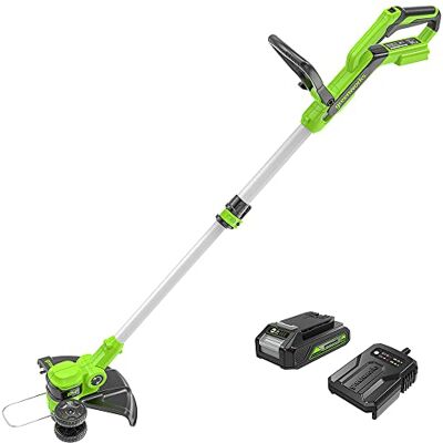 Greenworks G24LT30K2 Podkaszarka na akumulator - 30cm, Zielony Greenworks G24LT30K2 Podkaszarka na akumulator - 30cm, Zielony